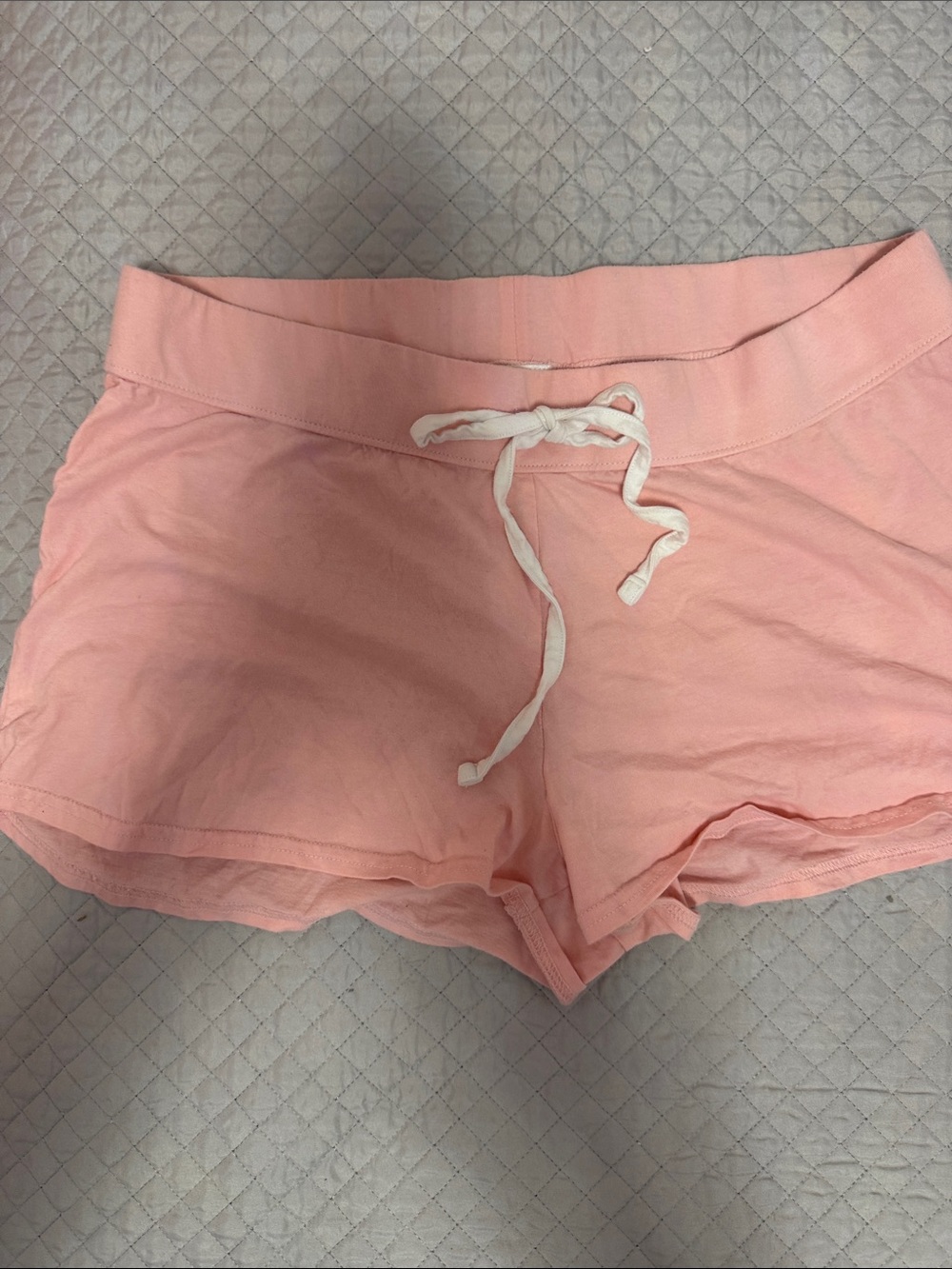 LG Pink Cotton Drawstring Athletic Shorts